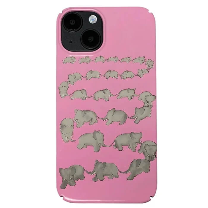Boogzel Apparel Cute Elephants iPhone Case