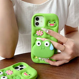Boogzel Apparel Cute Frog iPhone Case, view 2