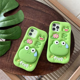 Boogzel Apparel Cute Frog iPhone Case, view 3