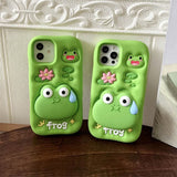 Boogzel Apparel Cute Frog iPhone Case, view 4