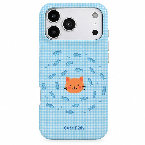 Boogzel Apparel Cute Kitty Gingham iPhone Case