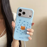 Boogzel Apparel Cute Kitty Gingham iPhone Case, view 4