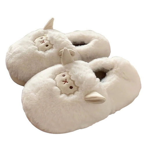 Boogzel Apparel Cute Lamb Fluffy Slippers