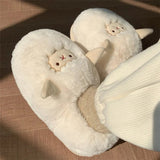 Boogzel Apparel Cute Lamb Fluffy Slippers, view 5