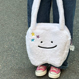 Boogzel Apparel Cute Tooth Plush Tote, view 2