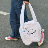 Boogzel Apparel Cute Tooth Plush Tote, view 4