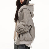 Boogzel Apparel Cyber Angel Reversible Bomber Jacket, view 5