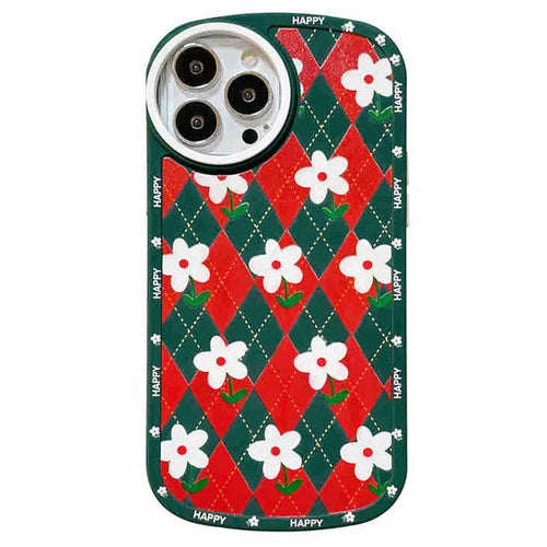 Boogzel Apparel Daisy Argyle iPhone Case