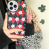 Boogzel Apparel Daisy Argyle iPhone Case, view 2