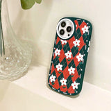 Boogzel Apparel Daisy Argyle iPhone Case, view 3