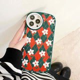 Boogzel Apparel Daisy Argyle iPhone Case, view 4