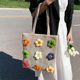 Boogzel Apparel Daisy Crochet Tote Bag, view 3