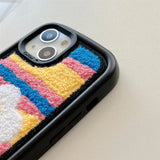 Boogzel Apparel Daisy Flower Fuzzy iPhone Case, view 2
