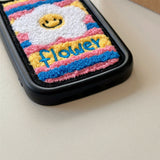 Boogzel Apparel Daisy Flower Fuzzy iPhone Case, view 3