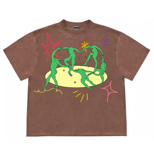 Boogzel Apparel Dancing Aliens Graphic T-Shirt