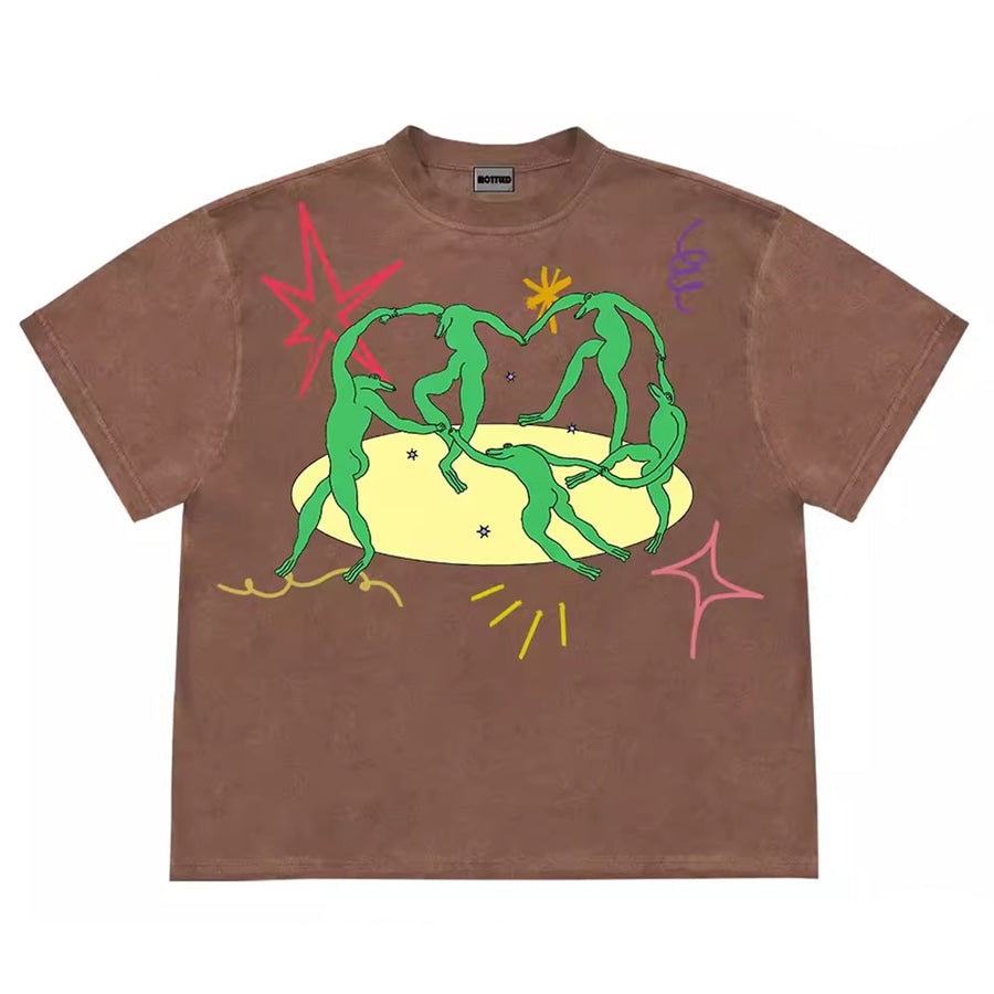 Boogzel Apparel Dancing Aliens Graphic T-Shirt