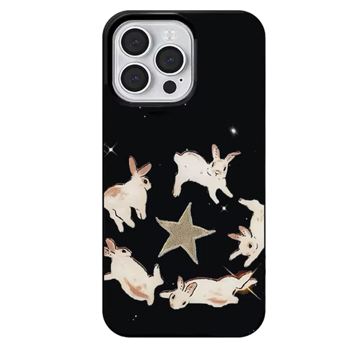 Boogzel Apparel Dancing Rabbits iPhone Case