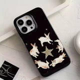 Boogzel Apparel Dancing Rabbits iPhone Case, view 2