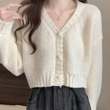 Boogzel Apparel Danish Pastel Cropped Cardigan, view 4