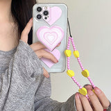 Boogzel Apparel Danish Pastel Heart iPhone Case, view 2