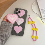 Boogzel Apparel Danish Pastel Heart iPhone Case, view 3