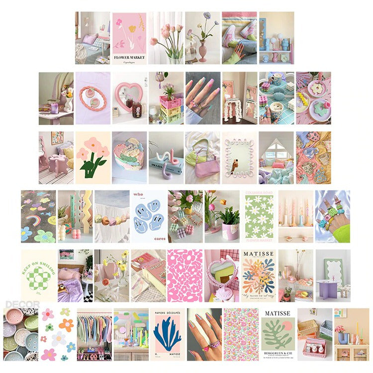 Boogzel Apparel Danish Pastel Wall Collage Kit
