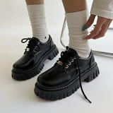 Boogzel Apparel Dark Academia Chunky Platform Boots, view 2