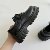 Boogzel Apparel Dark Academia Chunky Platform Boots, view 4