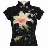 Boogzel Apparel Dark Lily Graphic T-Shirt, view 2