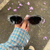 Boogzel Apparel Dark Mirage Slim Cat Eye Sunglasses, view 3