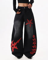 Boogzel Apparel Dark Ritual Wide-Leg Jeans, view 2