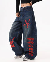Boogzel Apparel Dark Ritual Wide-Leg Jeans, view 3