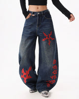 Boogzel Apparel Dark Ritual Wide-Leg Jeans, view 4