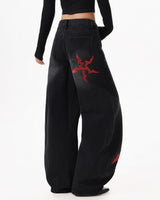 Boogzel Apparel Dark Ritual Wide-Leg Jeans, view 5