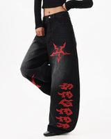 Boogzel Apparel Dark Ritual Wide-Leg Jeans, view 6