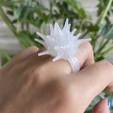 Boogzel Apparel Deep Sea Aesthetic Spiky Ring, view 4