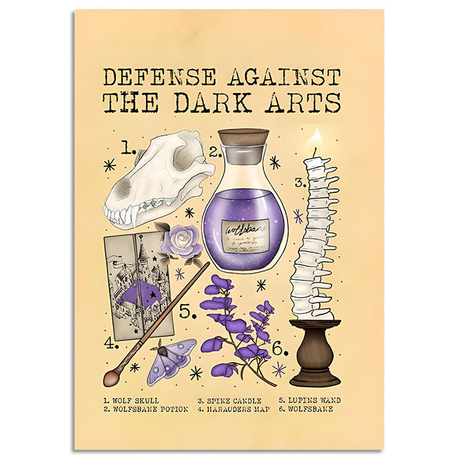 Boogzel Apparel Defence Against the Dark Arts Poster