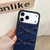 Boogzel Apparel Denim Bow iPhone Case, view 4
