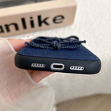 Boogzel Apparel Denim Bow iPhone Case, view 6