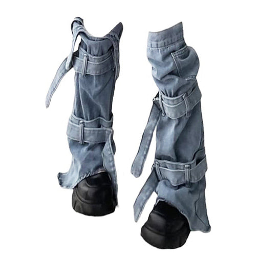 Boogzel Apparel Denim Leg Warmers