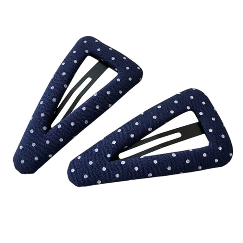 Boogzel Apparel Denim Polka Dot Hair Clips