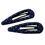 Boogzel Apparel Denim Polka Dot Hair Clips, view 2