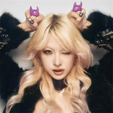 Boogzel Apparel Devil Horns Chunky Ring, view 3