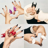 Boogzel Apparel Devil Horns Chunky Ring, view 4