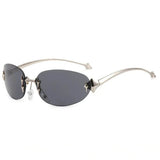 Boogzel Apparel Digital Stardust Oval Sunglasses, view 2