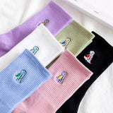 Boogzel Apparel Dino Embroidery Pastel Socks, view 2
