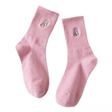 Boogzel Apparel Dino Embroidery Pastel Socks, view 4