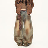 Boogzel Apparel Dirty Business Washed Baggy Wide Leg Jeans, view 4