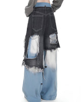 Boogzel Apparel Distressed Double Effect Layered Jeans, view 4