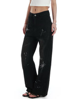 Boogzel Apparel Diva Diary Rhinestone Star Jeans, view 4